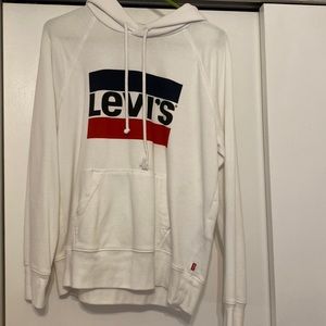 White Levi’s hoodie - worn twice